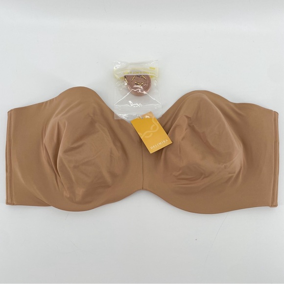 NEW Delimira Strapless Bra Natural Beige Underwire 42E - Picture 2 of 7